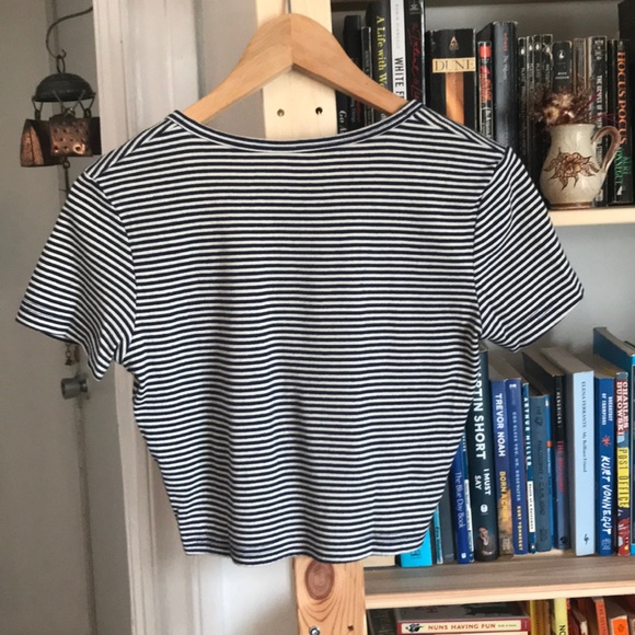 Striped American Apparel cropped tee - Picture 3 of 5